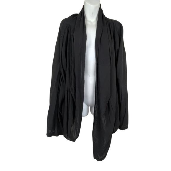 Ivan Grudahl Copenhagen Shrug Open Front Jersey Black Oversized Size 40 XL - Picture 1 of 4